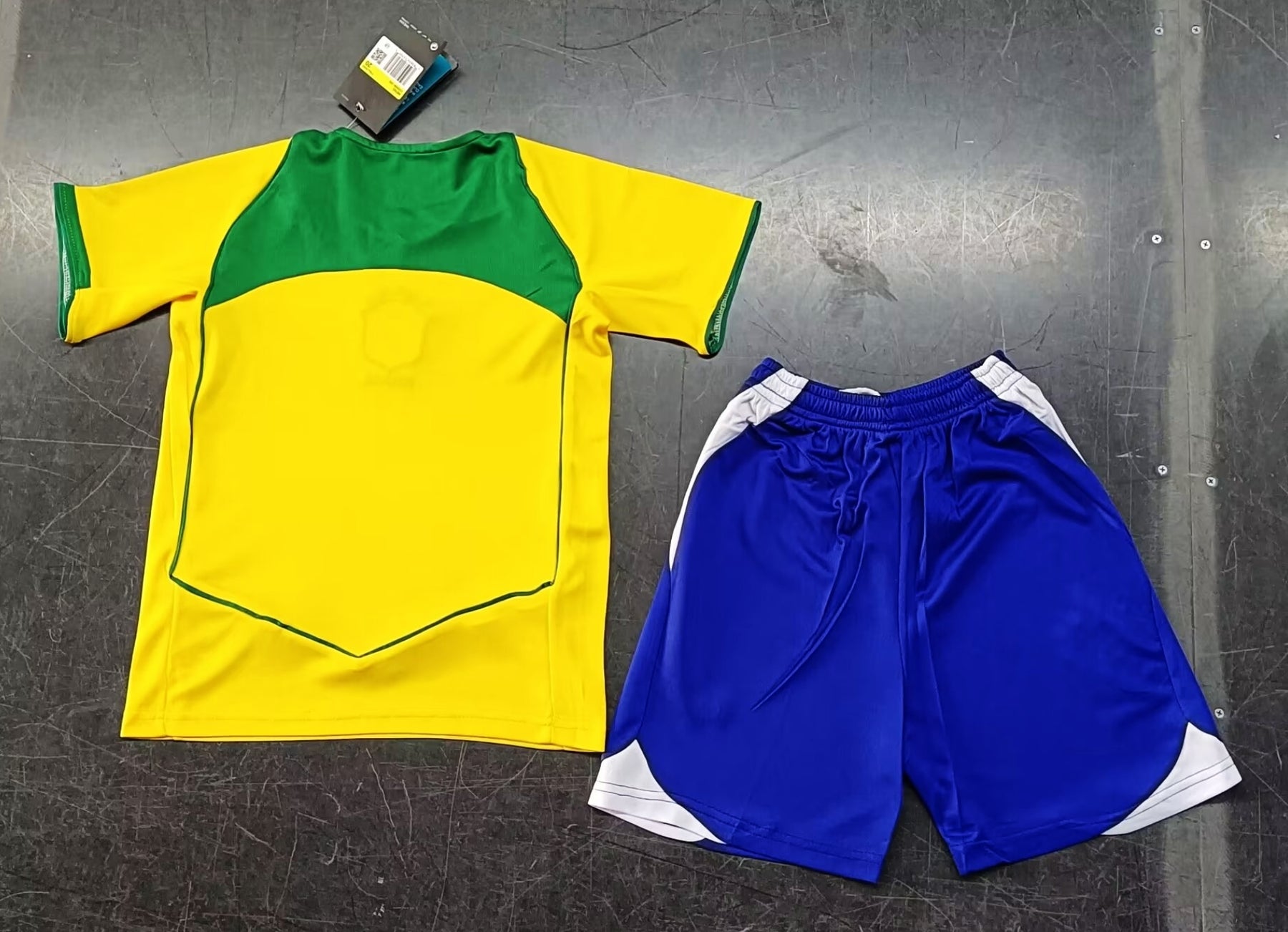 Retro Brazil children's football jersey | Ronaldinho And Ronaldo children's kit