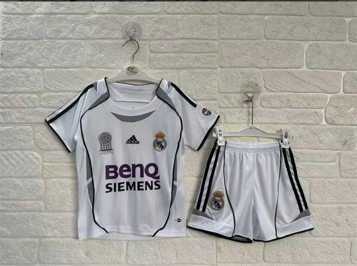 David Beckham kids jersey Real Madrid 2006-07 Galacticos home kit