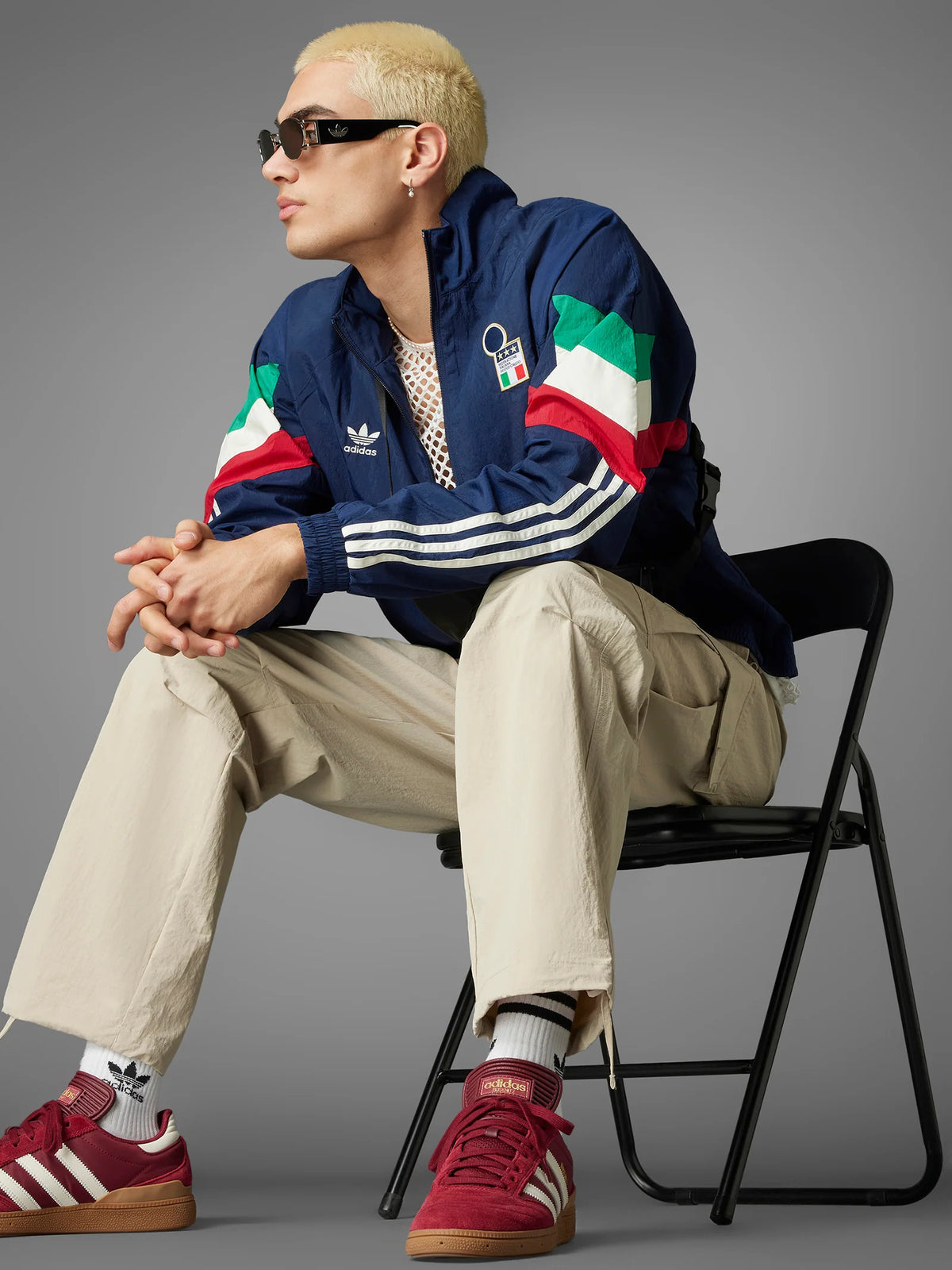 Italia 1970s Retro Track Jacket - Iconic Azzurri Style