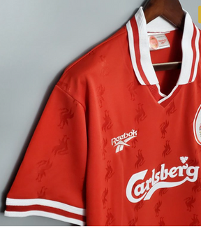 Retro Liverpool 96-98 home shirt Carlsberg sponsor