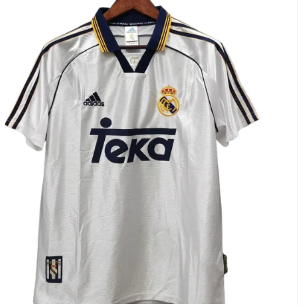 1998-99 Real Madrid Retro Football Shirt - Galácticos Era Teka Jersey for Festival Fashion