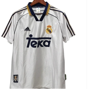 1998-99 Real Madrid Retro Football Shirt - Galácticos Era Teka Jersey for Festival Fashion