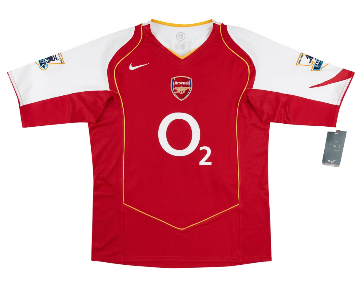 Arsenal 2005-06 Nike total 90 Home Jersey – Iconic Thierry Henry / Fabregas/Bergkamp | Perfect Gift for Gunners Fans