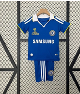 2008/09 Chelsea Retro Children's Kit | Kids Lampard & Drogba Era Shirt and Shorts