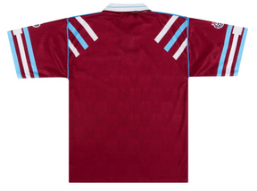 1991/92 West Ham United Home Jersey – Retro BAC Windows Sponsor, Bukta Classic