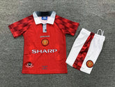 Kids Manchester United 1996/97 Retro Kit | Man Utd Beckham kids shirt