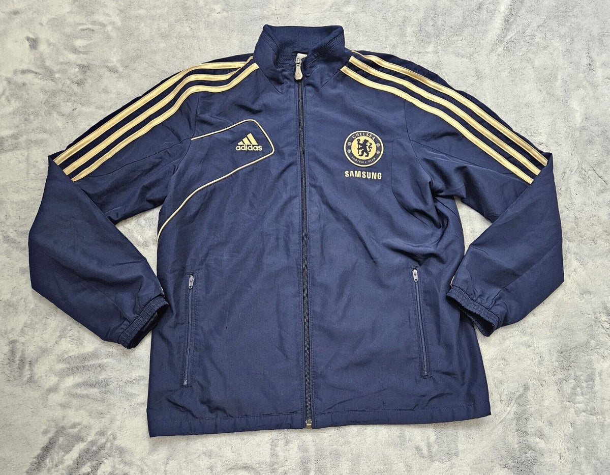 Chelsea Retro Navy Track Jacket - Iconic Samsung Era 2000s Football Style