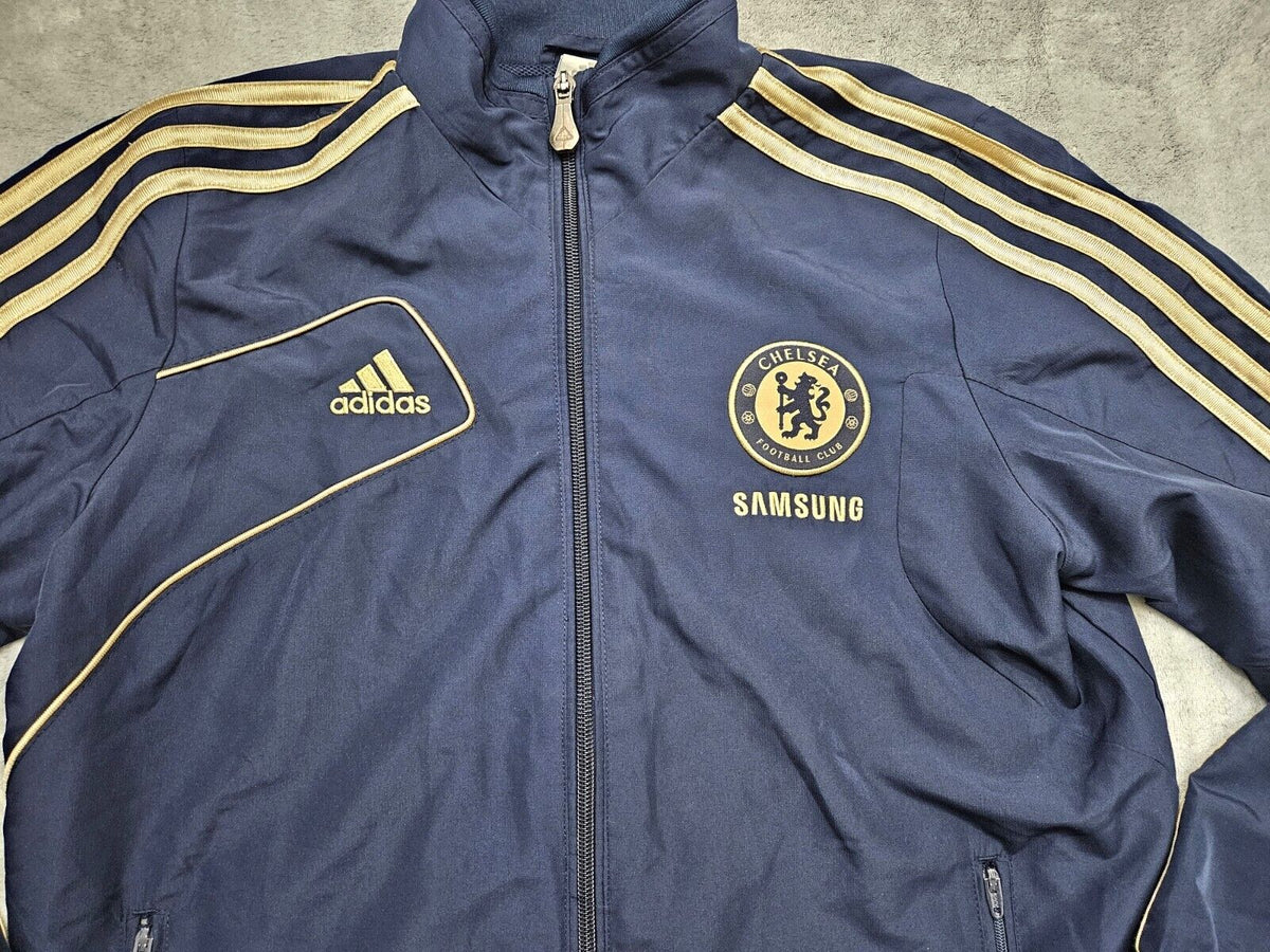 Chelsea Retro Navy Track Jacket - Iconic Samsung Era 2000s Football Style