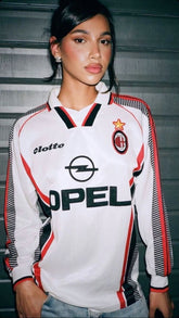 Ladies A.C Milan retro shirt 1997-1998 limited Edition long sleeve