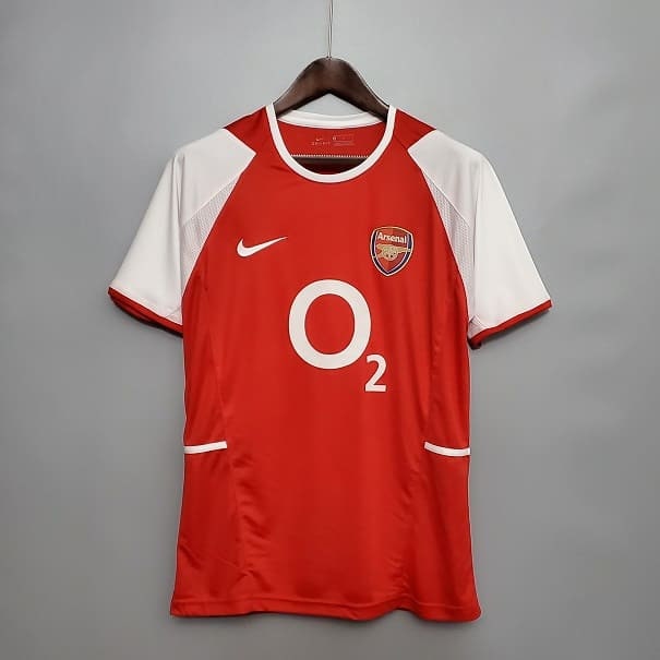 Arsenal  2003-2004 Invincibles shirt home jersey o2 sponsor logo