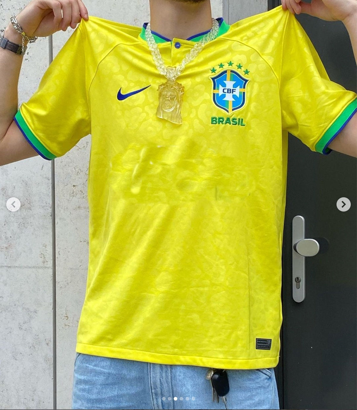 Brazil bloke-core retro world cup jersey