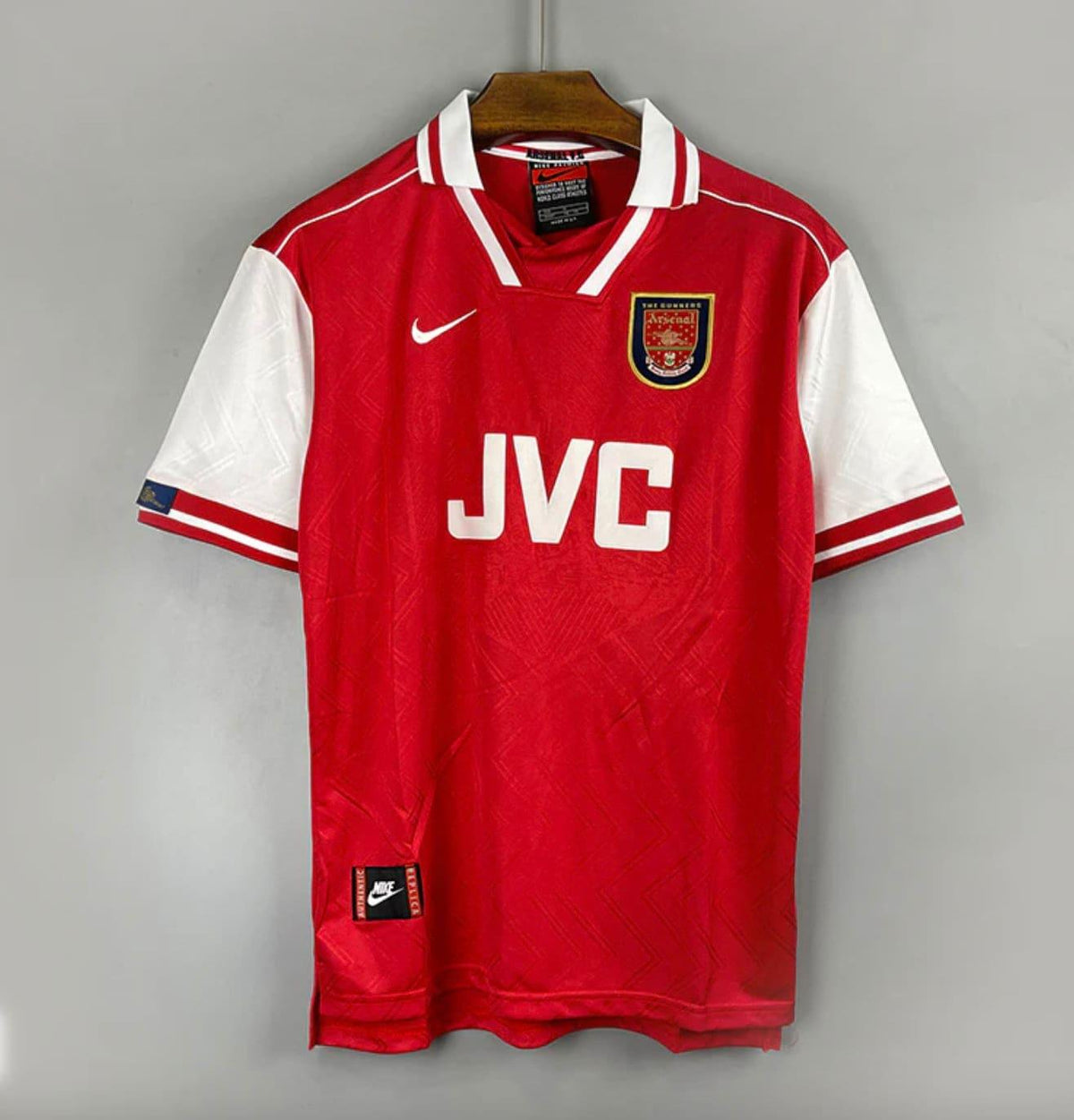 Old school Arsenal 1997's home jersey JVC sponsor